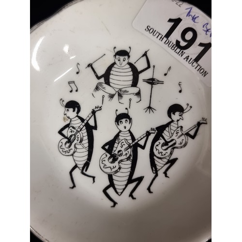 191 - A very sweet ring dish by ''Royal Grafton Fine Bone China'' celebrating The Beatles. Featuring all f... 