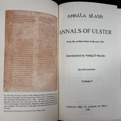 226 - Star Lot : A complete set of the ''Annals of Ulster'' published by Éamonn Dé Burca in 1998. Describe... 