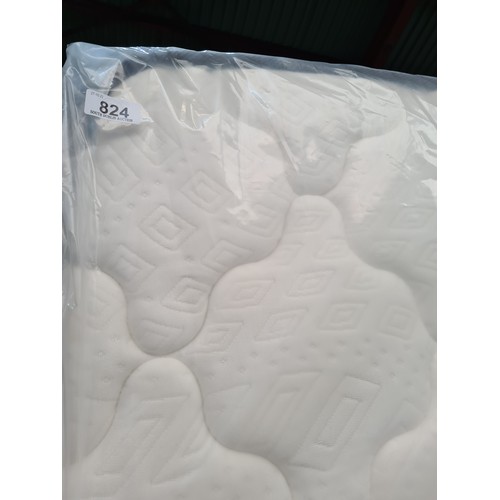 824 - A high quality, brand new King sized bed mattress sealed in packaging. Mm: 200 x 150 cm