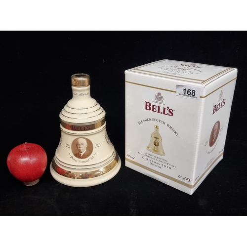 168 - A sealed Limited Edition 70cl decanter of Bell's Scotch Whisky for Christmas 2010. Featuring an imag... 