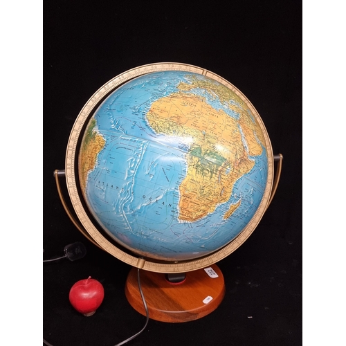 232 - A really wonderful very large light up world globe by Danish company ''Scan Globe