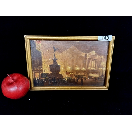 243 - A charming antique neat sized original oil on panel painting after the larger example by George Hyde... 