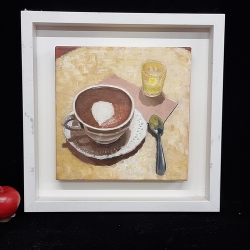 79 - A fantastic original oil on canvas painting titled 'Good and Happy' by well known artist Clemence Pr... 