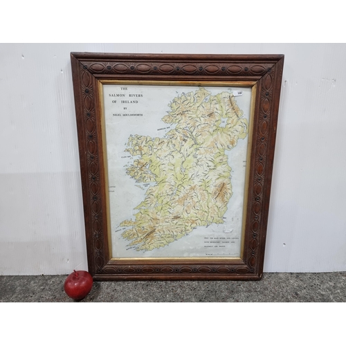 676 - A good sized vintage map of 