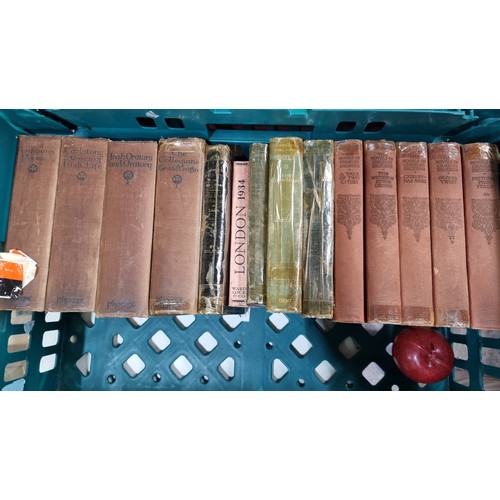 583 - A large selection of antique books, including twenty nine of 'The Novels of Charles Dickens' along w... 