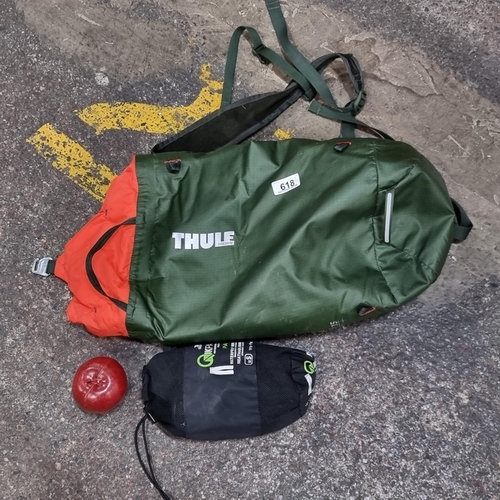 618 - Two items, including a Thule Sweden Stir 15 backpack, RRP: €140 on thule.com, and a Tresspass waterp... 