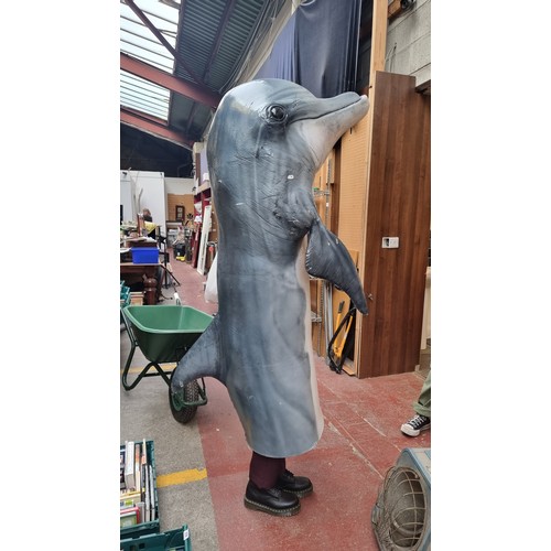 382 - Star Lot : A fantastic advertising Dolphin body suit. Very well constructed and contoured from foam ... 