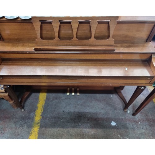 558 - Star Lot : A fabulous antique Edwardian upright overtrung piano made by Sherlock Manning. All keys i... 