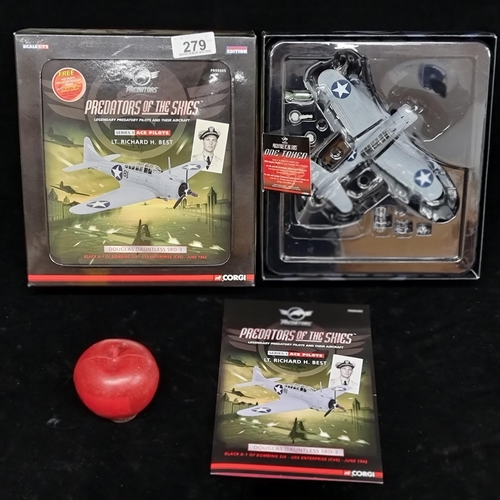 279 - A collectable model plane by Corgi Predator series. The Douglas Dauntless SBD-3. A limited edition e... 