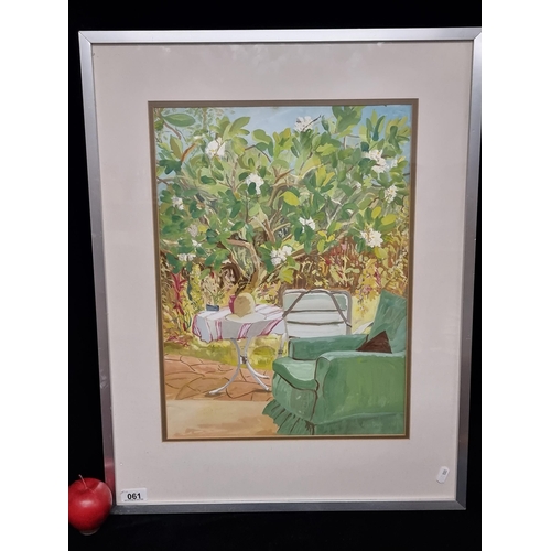 61 - A charming original guoache on paper painting by Joan Doyle titled 