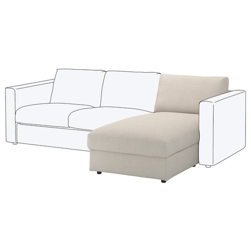 418 - A brand new Ikea Vimle cover for chaise lounge section, in Gunnared beige, no: 604.958.14. In origin... 