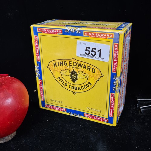 551 - A box of 50 King Edward special Imperial cigars. In sealed, unopened condition. Retailing currently ... 