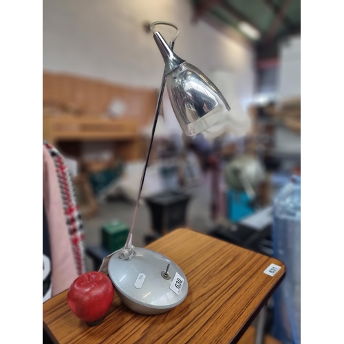 630 - Star lot : A fantastic example of a Bauhaus style adjustable desk lamp by Lucide with a weighted bas... 