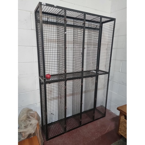 771 - Star Lot : A large heavy duty  cage with eight sections.  With Hooks to each section for hanging ite... 