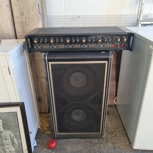 855 - A two high quality pieces of 1970s audio equipment, comprising of a mixer amp by HH brand, along wit... 