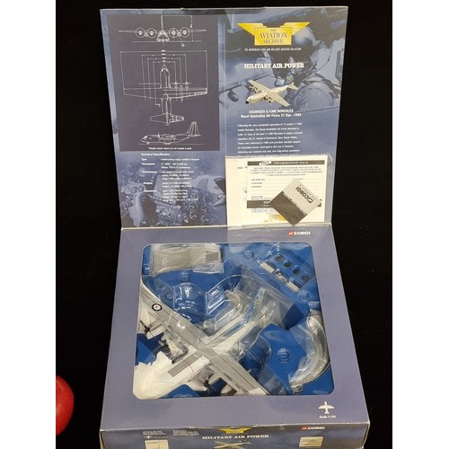 189 - A high quality Lockheed C-130E Hercules model aeroplane from the Corgi Aviation Archive Series. Rele... 