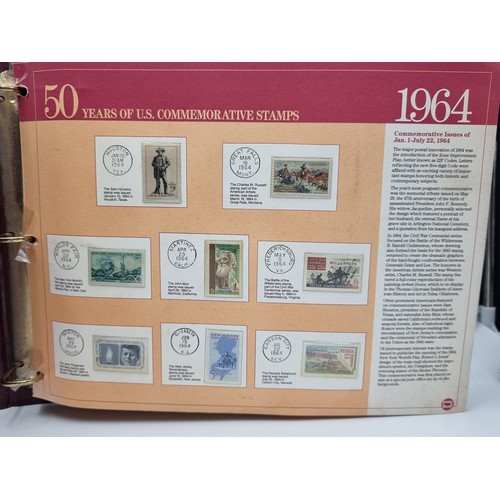 510 - Star Lot : 50 years of US Commemorative stamps 1964-1988. A Fabulous chronological Album of All US C... 