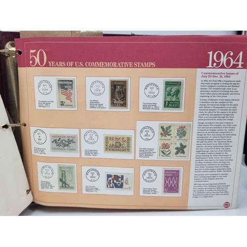 510 - Star Lot : 50 years of US Commemorative stamps 1964-1988. A Fabulous chronological Album of All US C... 