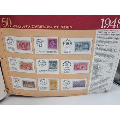 511 - Star Lot : 50 years of US Commemorative stamps 1939-1963. A Fabulous chronological Album of All US C... 