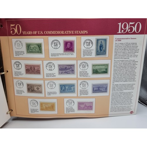 511 - Star Lot : 50 years of US Commemorative stamps 1939-1963. A Fabulous chronological Album of All US C... 