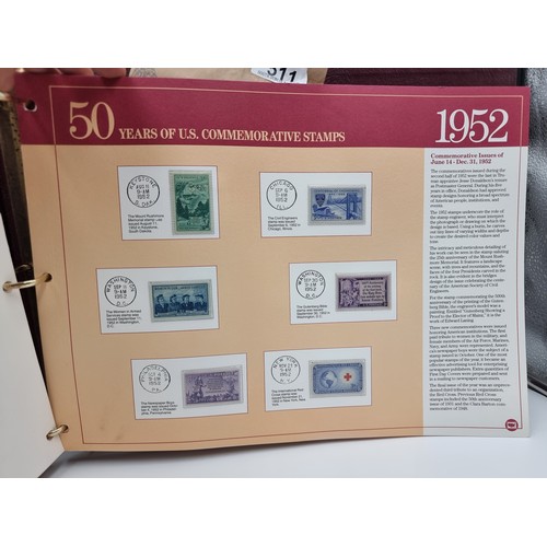 511 - Star Lot : 50 years of US Commemorative stamps 1939-1963. A Fabulous chronological Album of All US C... 