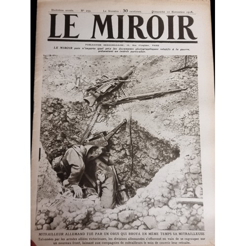 143 - A fantastic lot of approximately 30 antique issues of Le Miroir daily newspaper, dating from 1914 - ... 