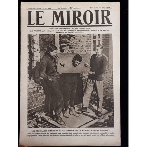 143 - A fantastic lot of approximately 30 antique issues of Le Miroir daily newspaper, dating from 1914 - ... 