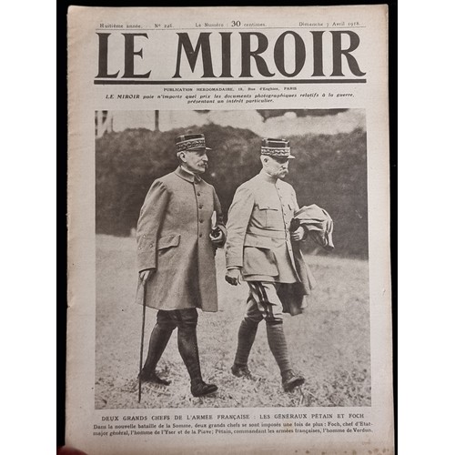 143 - A fantastic lot of approximately 30 antique issues of Le Miroir daily newspaper, dating from 1914 - ... 