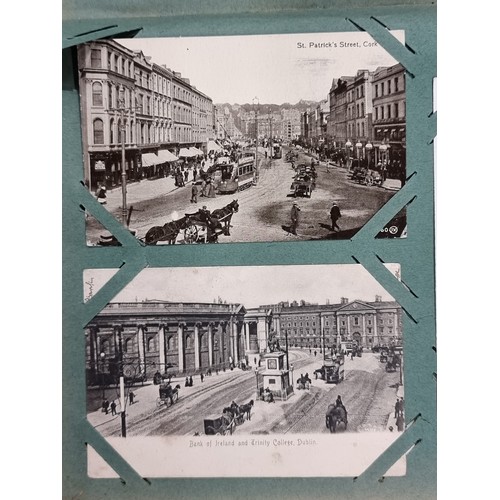 165 - Star Lot : A very rare  hardbacked postcard album with an image of the Irish International Exhibitio... 