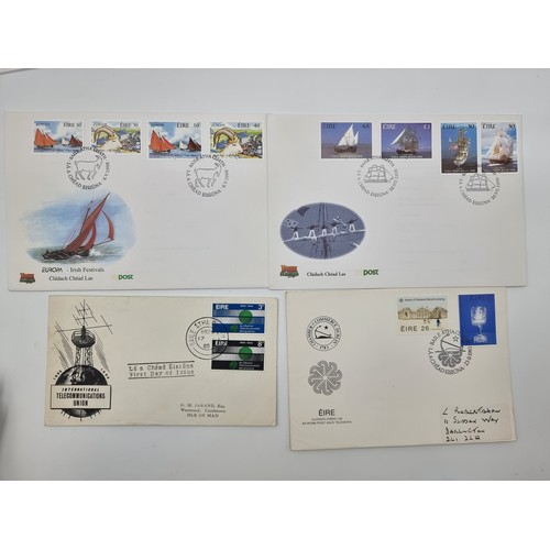 505 - A good collection of 60 Irish FDC from the 1960s to the 1990s with an empty An post green FDC album.... 