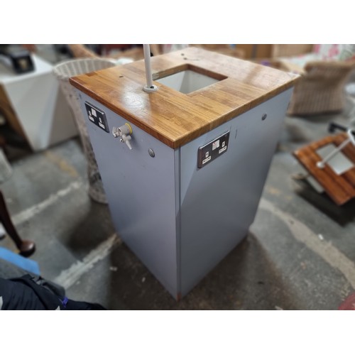 703 - A schoolroom freestanding cabinet with sink and gas Bunsen's plug perfect for science or home Econom... 