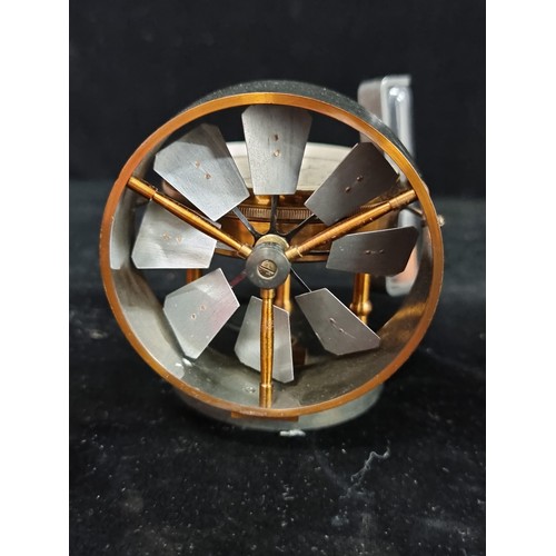 245 - An antique Victorian brass wind gauge or anemometer made by W. H. Bailey & Co, Salford. In good cond... 