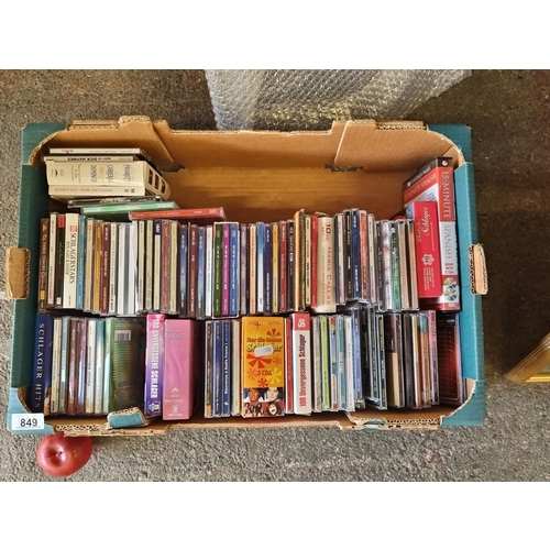 849 - A large crate of approx. eighty CDs Including musicals, opera, ballet etc.