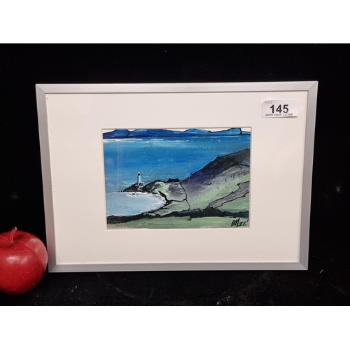 145 - An oil on canvas painting depicting the scenic, Irish coastline. Entitled ''Howth Head'' and dated 2... 