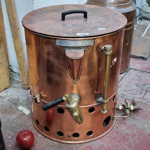 360 - A very large vintage gas heated urn, made by Seco. Serial no. J2991 Looks to be very engineered perh... 