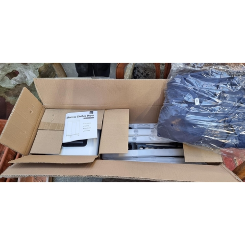 396 - A brand new electric clothes dryer made by Uten, brand new in original packaging. More pics to follo... 