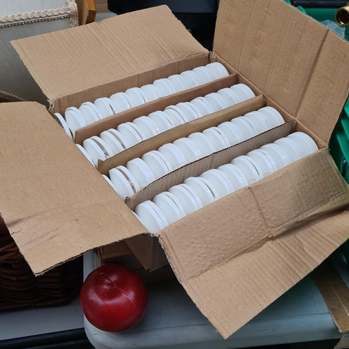 478 - Two boxes of 1/2 inch white pipe collars.