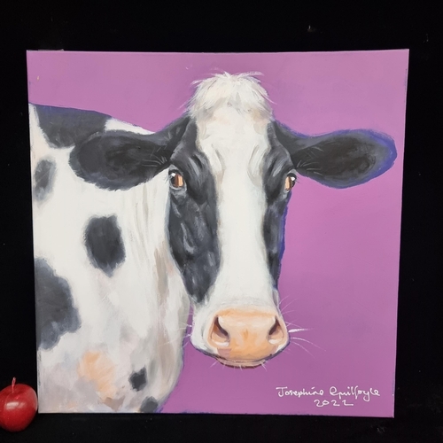 93 - A beautiful original acrylic on canvas painting by popular Irish artist Josephine Guilfoyle. Feature... 