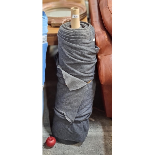 880 - A very large bolt of high quality grey fleece fabric.