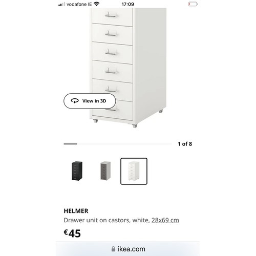 843 - A brand new Ikea Helmer drawer unit (401.078.72) with 6 drawers perfect for the office of bedroom. M... 