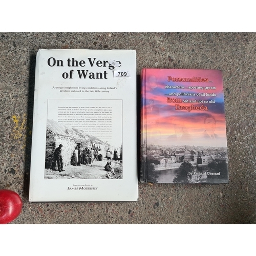 709 - Two hardback books first titled 