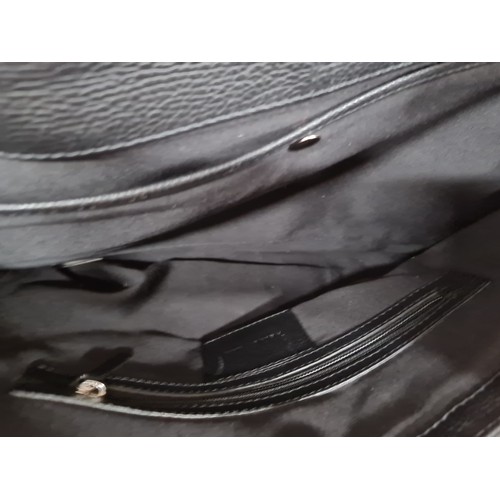 276 - Five fabulous briefcases and document holders including a large black Reiss leather laptop bag with ... 