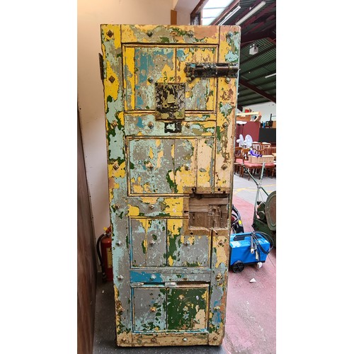 352 - A fantastic antique prison cell door from the Long Kesh Detention Centre, more commonly known as HM ... 