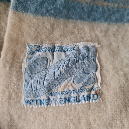 877 - A selection of eight vintage  Irish and other wool blankets, including brands Providence and Whitney... 