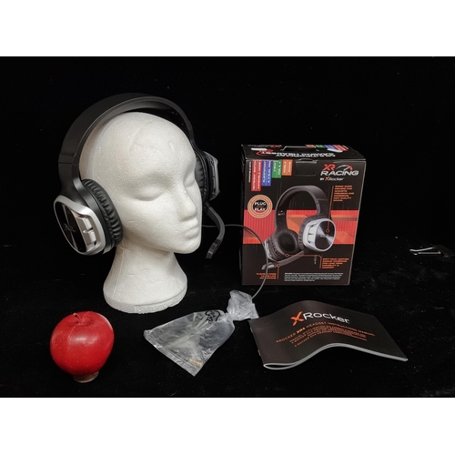 127 - A pair of brand new, never used Multiformat Gaming Headset by XR Racing by X Rocker, with a micropho... 