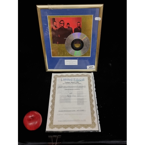 157 - A U2 LIMITED EDITION CD presentation for U2 Walk On. 45/100 produced by U.M.G With paper cert.