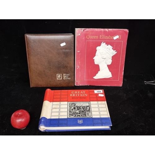 168 - A selection of three collectible stamp albums, including a pictorial Great Britain Special Stamp alb... 