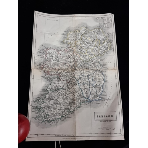 293 - An antique map of Ireland, dated to 1836. Engraved by Sidney Hall and published by Chapman and Hall.