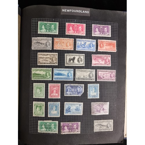 405 - An excellently furnished large stamp album, comprising of many multi national stamps and includes an... 