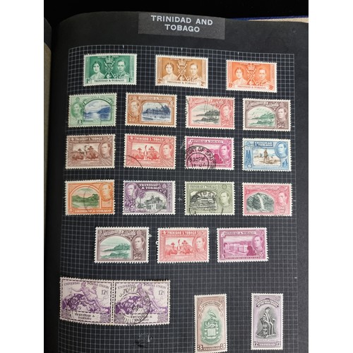 405 - An excellently furnished large stamp album, comprising of many multi national stamps and includes an... 